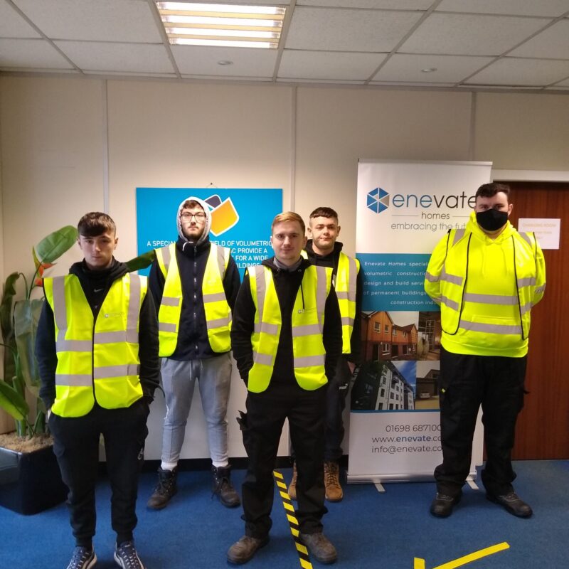 5 New Starters From The Kickstart Scheme Join The Team At Enevate Homes